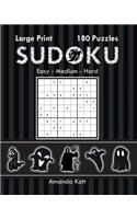 Large Print Sudoku Book 3 - Halloween Edition