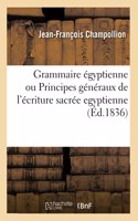 Grammaire Égyptienne, Ou Principes Généraux de l'Écriture Sacrée Egyptienne