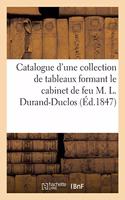 Catalogue d'Une Belle Collection de Tableaux de Choix Anciens Et Modernes