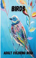 Birds Adult Coloring Book: Beautiful Birds Design for Relaxation and Stress Relief, Amazing Nature Scenes