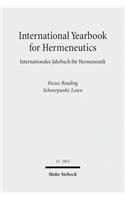 International Yearbook for Hermeneutics / Internationales Jahrbuch für Hermeneutik