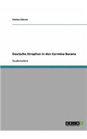 Deutsche Strophen in den Carmina Burana
