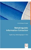 Metalinguistic Information Extraction