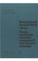 Psychoanalytische Literaturwissenschaft Und Literatursoziologie