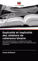 Explicéité et implicéité des relations de cohérence binaire