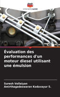 Évaluation des performances d'un moteur diesel utilisant une émulsion