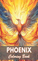 Phoenix Coloring Book for Adults