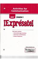 ?Expr?sate!: Activities for Communication Levels 1a/1b/1