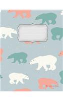 Bloc-notes en blanc: Ours polaire Vol.3 - format A4 - 112 pages - carnet de notes avec registre - idéal comme agenda, carnet de croquis, carnet de croquis, carnet à dess