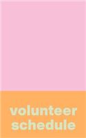 Volunteer Schedule