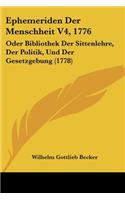 Ephemeriden Der Menschheit V4, 1776