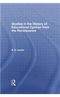 Studies in the History of Education Opinion from the Renaissance