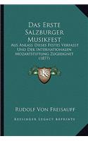 Das Erste Salzburger Musikfest