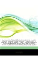 Articles on University of Waikato Faculty, Including: Marilyn Waring, Bruce Beetham, Margaret Wilson, Nick D. Kim, Paul Hunt (Academic), Terry Crowley