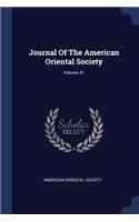 Journal Of The American Oriental Society; Volume 41