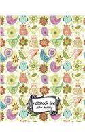 Cute Bird Pattern Notebook