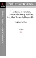The People of Hamilton, Canada West