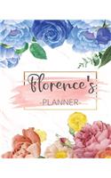 Florence's Planner: Monthly Planner 3 Years January - December 2020-2022 - Monthly View - Calendar Views Floral Cover - Sunday start