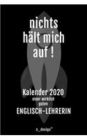 Kalender 2020 für Englisch-Lehrer / Englisch-Lehrerin