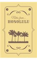 Notes from Honolulu