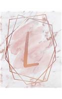 Letter L Lined Journal