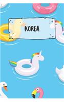 Korea: Ruled Travel Diary Notebook or Journey Journal - Lined Trip Pocketbook for Men and Women with Lines