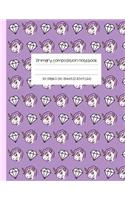 Primary composition notebook 120 pages / 60 sheets (8.5x11, A4)