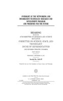 Oversight of the Networking and Information Technology Research and Development Program and priorities for the future