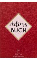 Adressbuch Leder rot