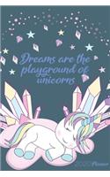Dreams are the playground of unicorns 2020 Planner