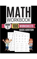 Math Workbook Grade 1 Basic Addition 100 Worksheets
