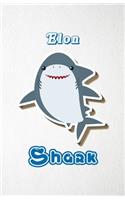Elon Shark A5 Lined Notebook 110 Pages: Funny Blank Journal For Family Baby Shark Birthday Sea Ocean Animal Relative First Last Name. Unique Student Teacher Scrapbook/ Composition Great Fo