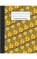 Composition Notebook: Giraffe College Ruled Lined Pages 120 Pages (8.5 X 11)