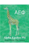 Alpha Epsilon Phi: Blank Sketch / Drawing Book - 8.5 X 11 Paper - Unlined Notebook - 100 Pages