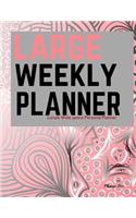 Lunule Large Weekly Planner: Wide space Personal Planner/At a glance large Planner/Day Planner and Organizer/ Personal Organizer and Planner(Large Personal Planner/Functional Wide Space Planners)
