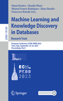 Machine Learning and Knowledge Discovery in Databases: Research Track