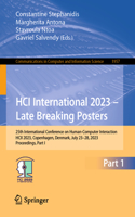 Hci International 2023 - Late Breaking Posters