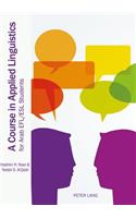 A Course in Applied Linguistics for Arab EFL/ESL Students