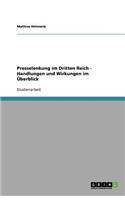 Presselenkung im Dritten Reich - Handlungen und Wirkungen im Überblick