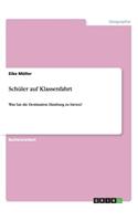 Schüler auf Klassenfahrt
