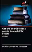 Genere dell'Ode nella poesia turca del XV secolo