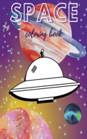 Space Coloring Book: Inspiration Gifts For Kids Universe Rocket Books