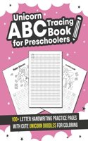Unicorn ABC Tracing Book for Preschoolers