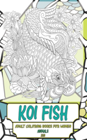 Adult Coloring Books for Women Zen - Animals - Koi fish