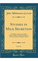 Studies in Milk Secretion, Vol. 14