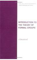 Introduction to the Theory of Formal Groups: (Chapman & Hall/CRC Pure and Applied Mathematics)