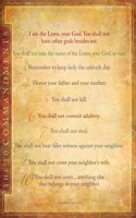 Ten Commandments Words Only (Laminated)