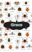 Grace: Insect Themed Comprehensive Garden Notebook with Garden Record Diary, Garden Plan Worksheet, Monthly or Seasonal Planting Planner, Expenses, Chore L