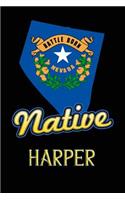 Nevada Native Harper: College Ruled Composition Book