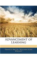 Advancement of Learning